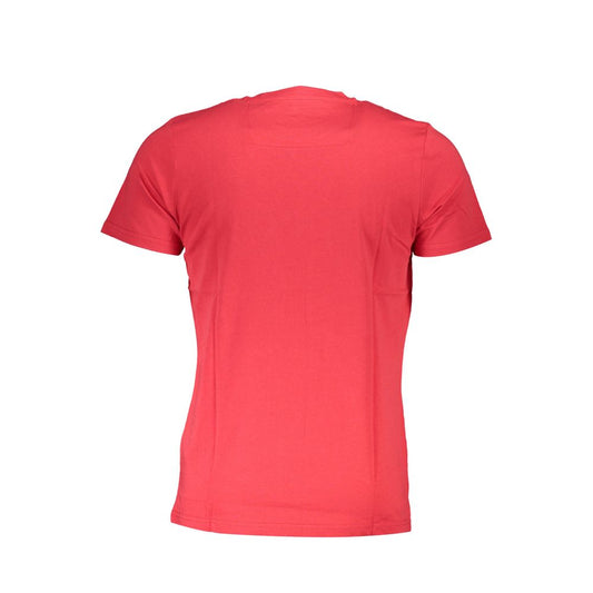 Cavalli Class Red Cotton Men T-Shirt