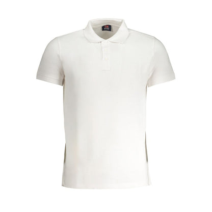 Norwegen 1963 Weißes Baumwoll-Poloshirt
