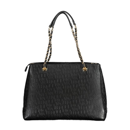 Mario Valentino Schwarze Polyethylen-Damenhandtasche