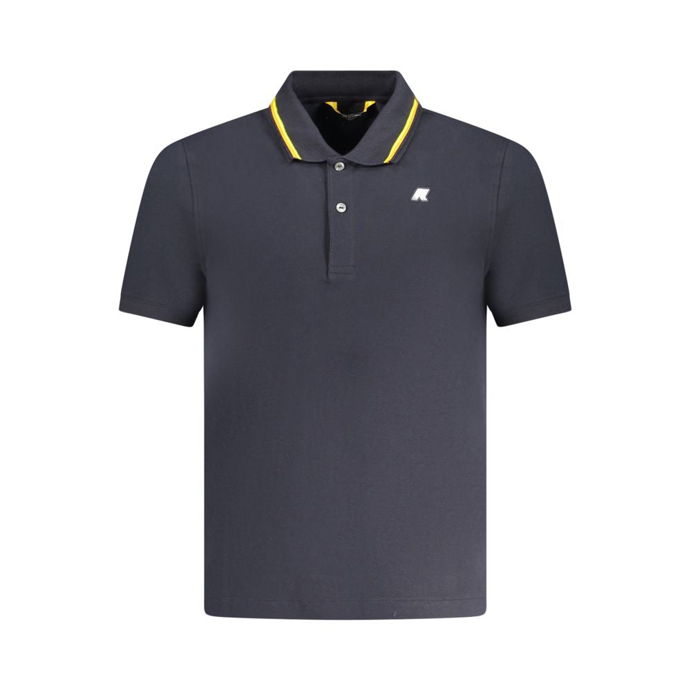 K-WAY – Blaues Poloshirt aus Baumwolle