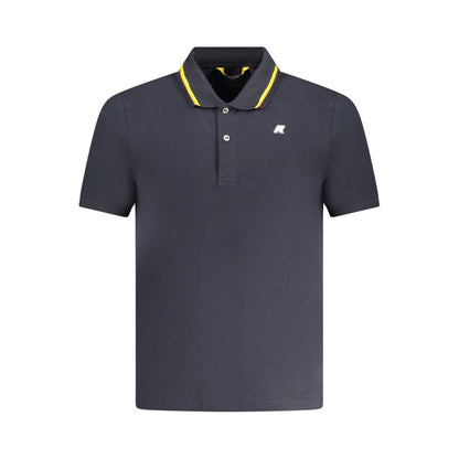 K-WAY – Blaues Poloshirt aus Baumwolle