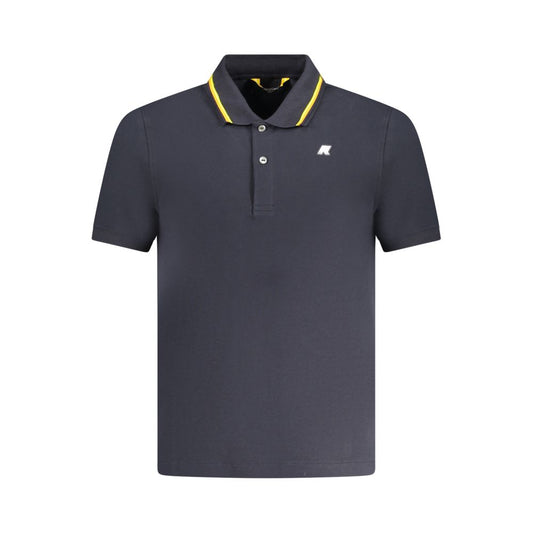 K-WAY – Blaues Poloshirt aus Baumwolle