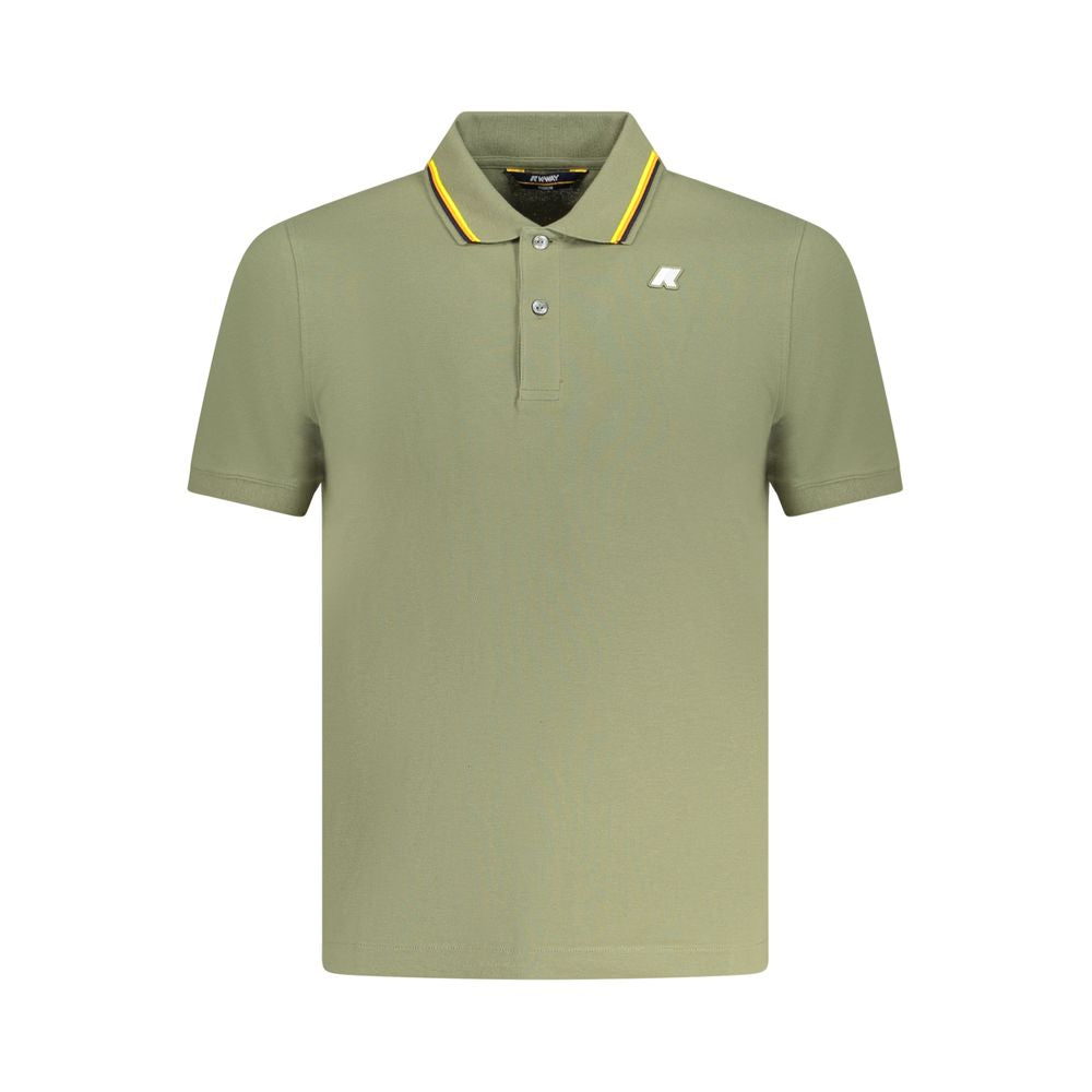 K-WAY Green Cotton Polo Shirt