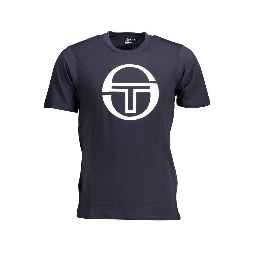 Sergio Tacchini – Blaues Baumwoll-T-Shirt für Herren