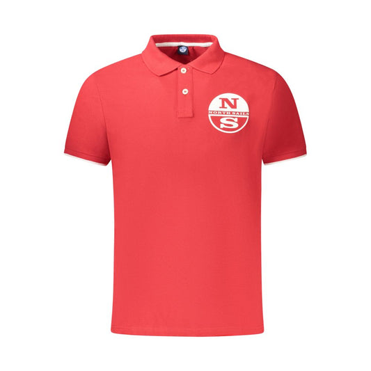 North Sails Herren Poloshirt aus roter Baumwolle