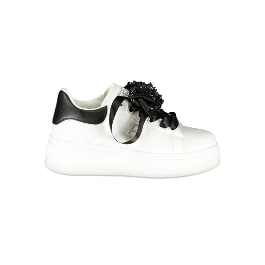 Laura Biagiotti Weißer Polyester Damen Sneaker
