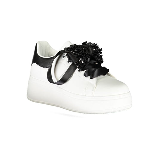 Laura Biagiotti Weißer Polyester Damen Sneaker