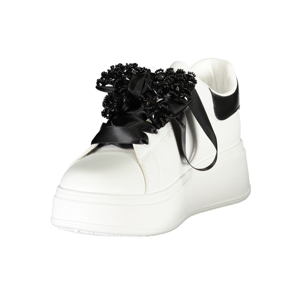 Laura Biagiotti Weißer Polyester Damen Sneaker