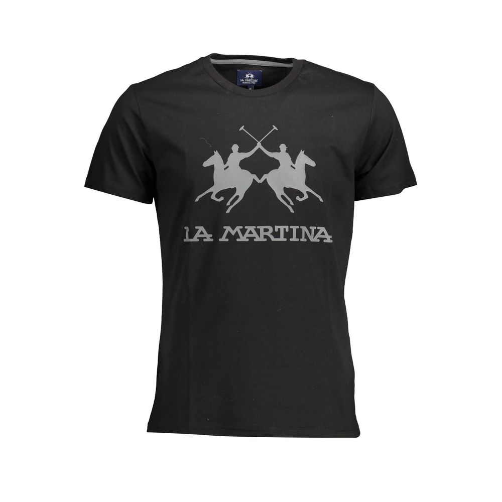 La Martina – Elegantes T-Shirt mit Rundhalsausschnitt und ikonischem Aufdruck