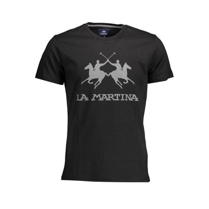 La Martina – Elegantes T-Shirt mit Rundhalsausschnitt und ikonischem Aufdruck