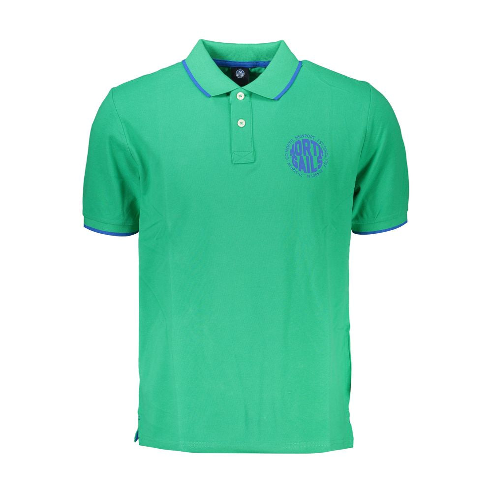 Grünes Poloshirt aus Baumwolle von North Sails