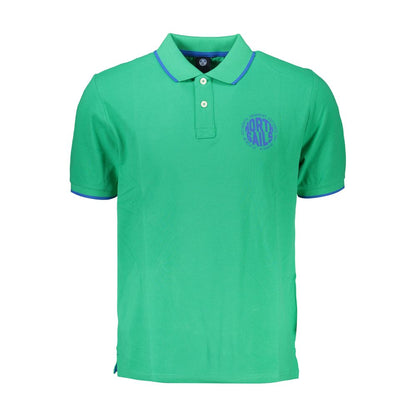 Grünes Poloshirt aus Baumwolle von North Sails