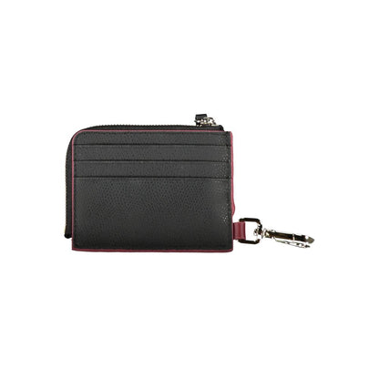 Tommy Hilfiger – Schickes Kartenetui aus Leder mit Karabinerhaken