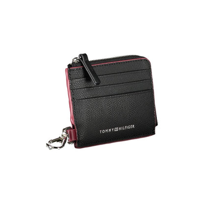 Tommy Hilfiger – Schickes Kartenetui aus Leder mit Karabinerhaken