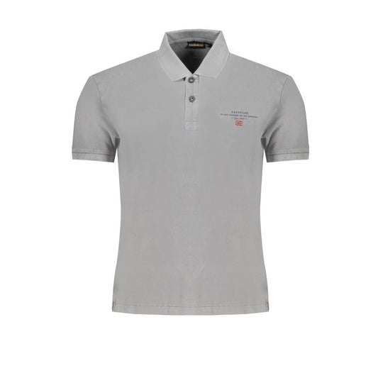 Napapijri Braunes Herren-Poloshirt aus Baumwolle