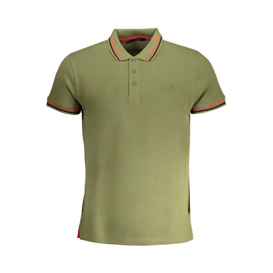 Grünes Poloshirt aus Baumwolle von Cavalli Class