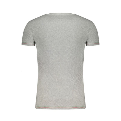 Aeronautica Militare Braunes Herren-T-Shirt aus Baumwolle