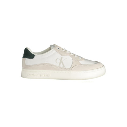 Calvin Klein Herren-Sneaker aus weißem Leder