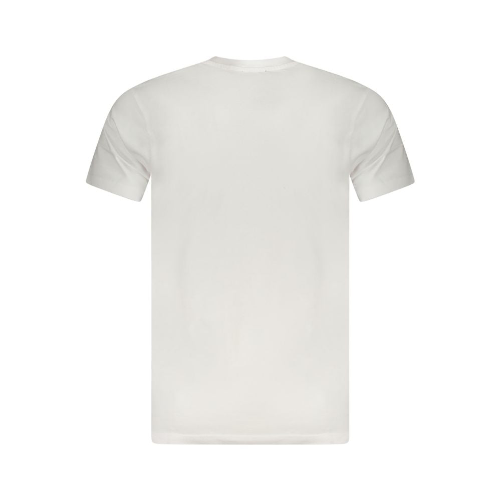 Cavalli Class Weißes Herren-T-Shirt aus Baumwolle