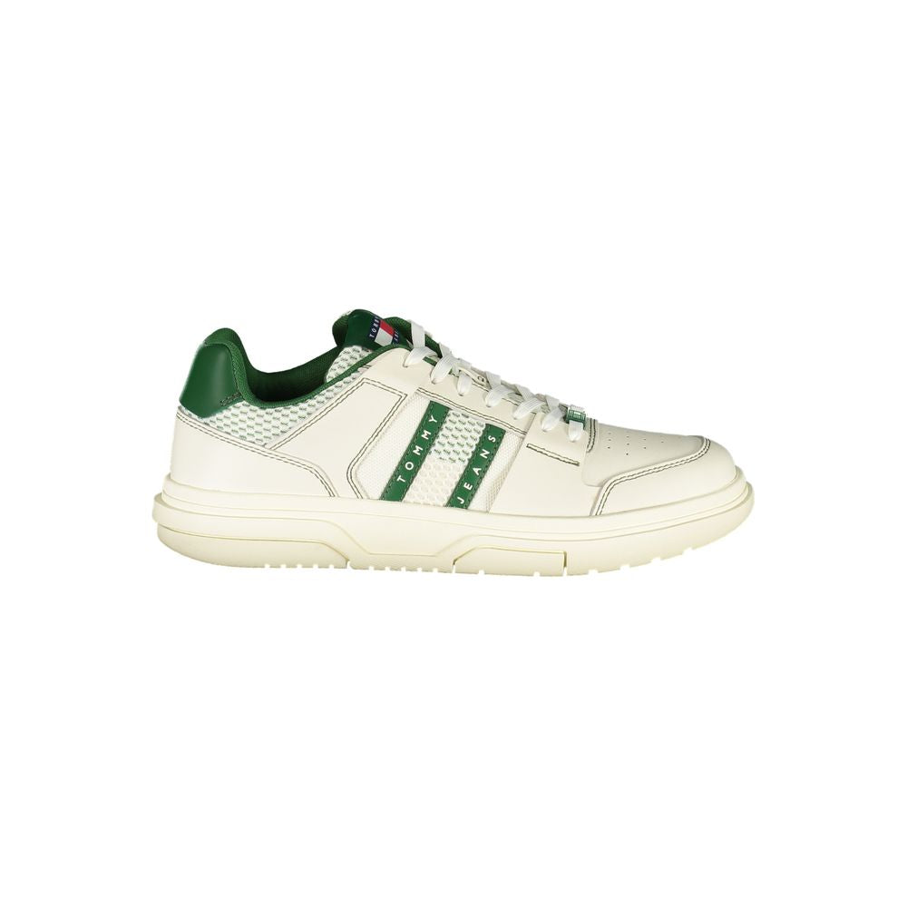 Tommy Hilfiger – Grüne Leder-Sneaker für Herren