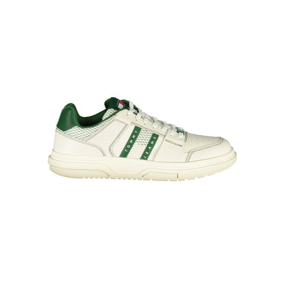Tommy Hilfiger – Grüne Leder-Sneaker für Herren