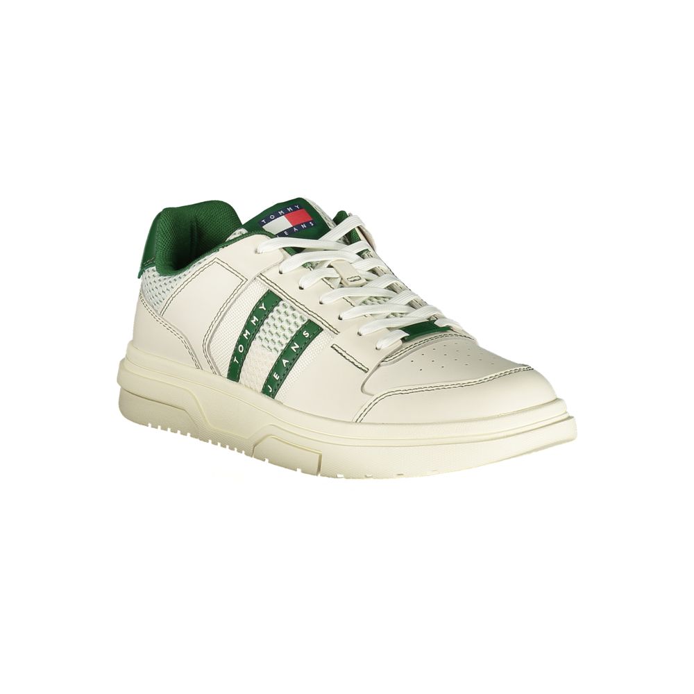 Tommy Hilfiger – Grüne Leder-Sneaker für Herren