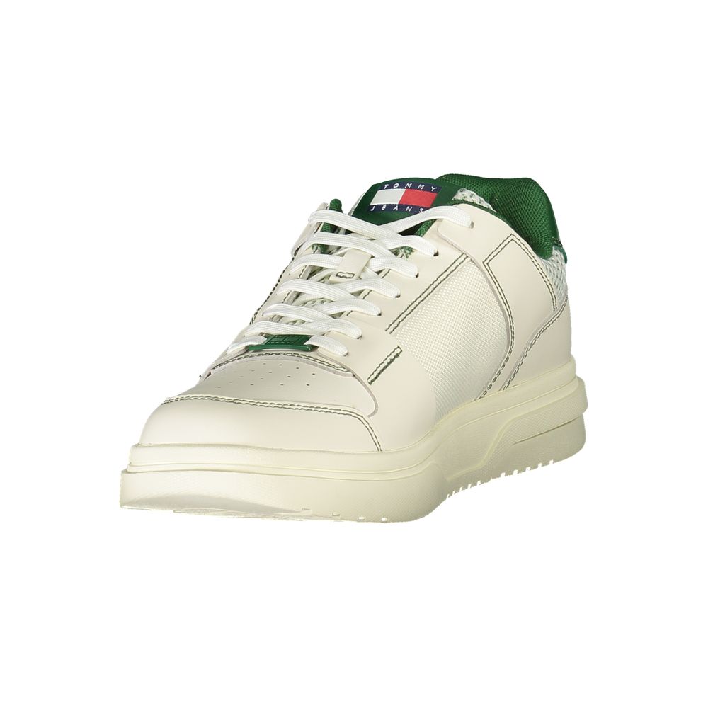 Tommy Hilfiger – Grüne Leder-Sneaker für Herren