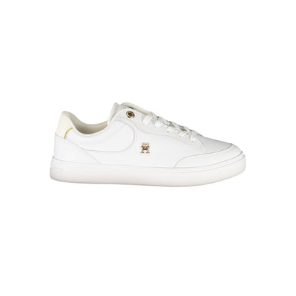 Tommy Hilfiger – Weiße Leder-Sneaker für Damen