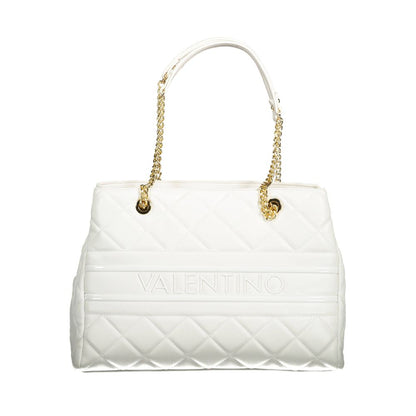 Mario Valentino Weiße Polyethylen-Damenhandtasche