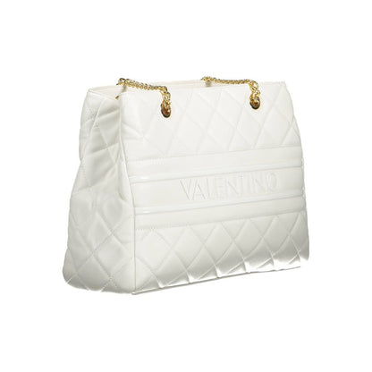 Mario Valentino Weiße Polyethylen-Damenhandtasche