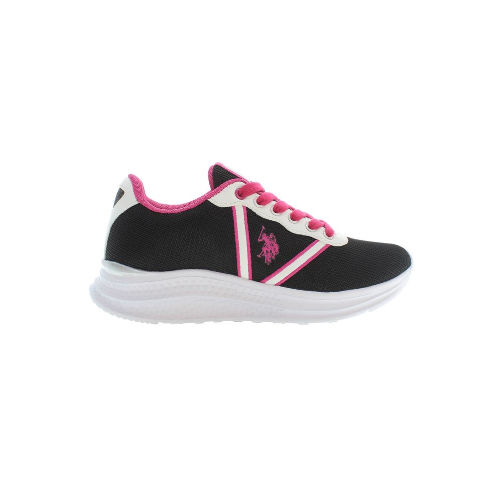 US POLO ASSN. Schwarze Polyester-Damen-Sneaker