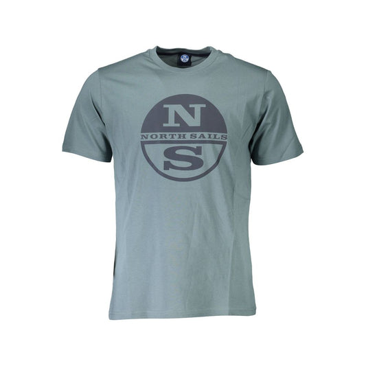 North Sails Herren-T-Shirt aus grüner Baumwolle