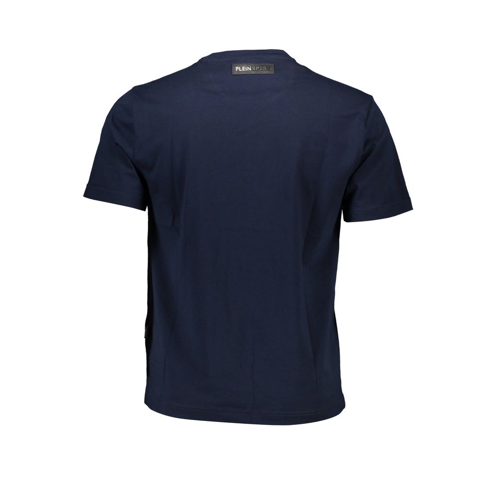 Plein Sport Blaues Baumwoll-T-Shirt für Herren