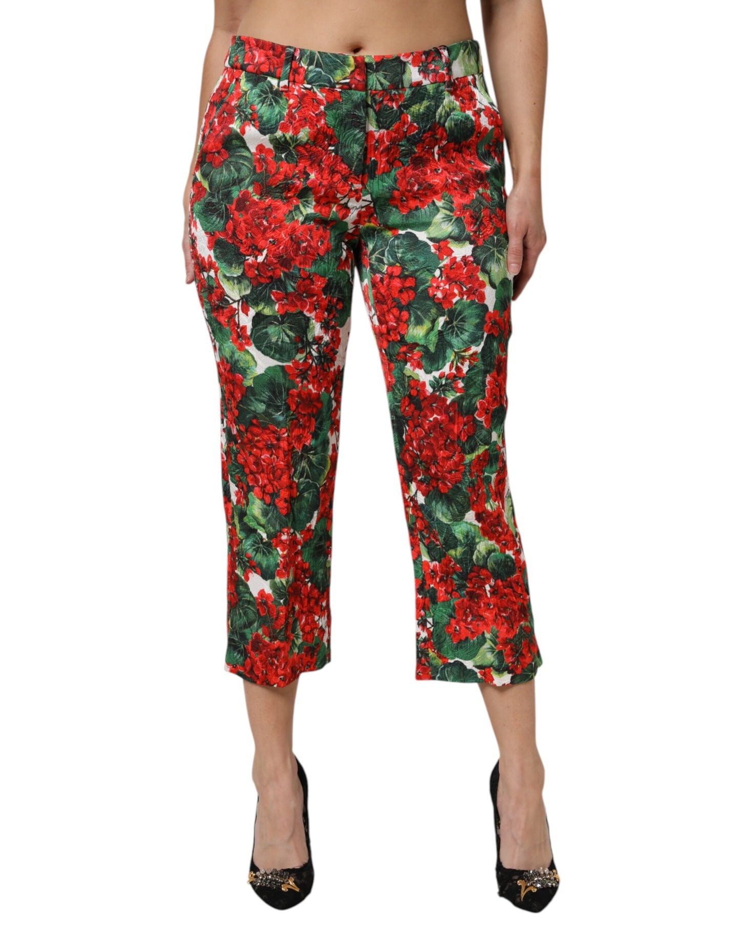 Dolce &amp; Gabbana – Kurze Hose mit mehrfarbigem Blumendruck