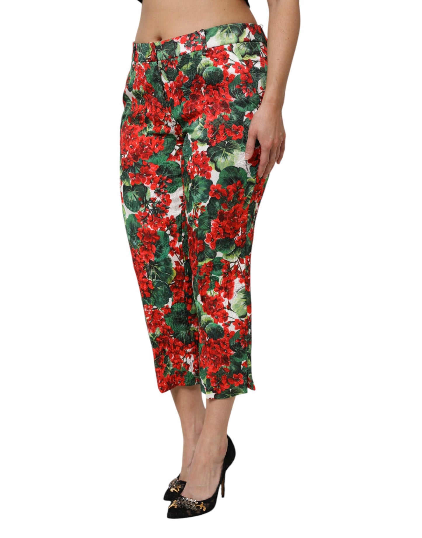 Dolce &amp; Gabbana – Kurze Hose mit mehrfarbigem Blumendruck