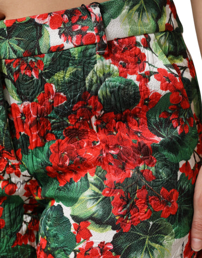 Dolce &amp; Gabbana – Kurze Hose mit mehrfarbigem Blumendruck