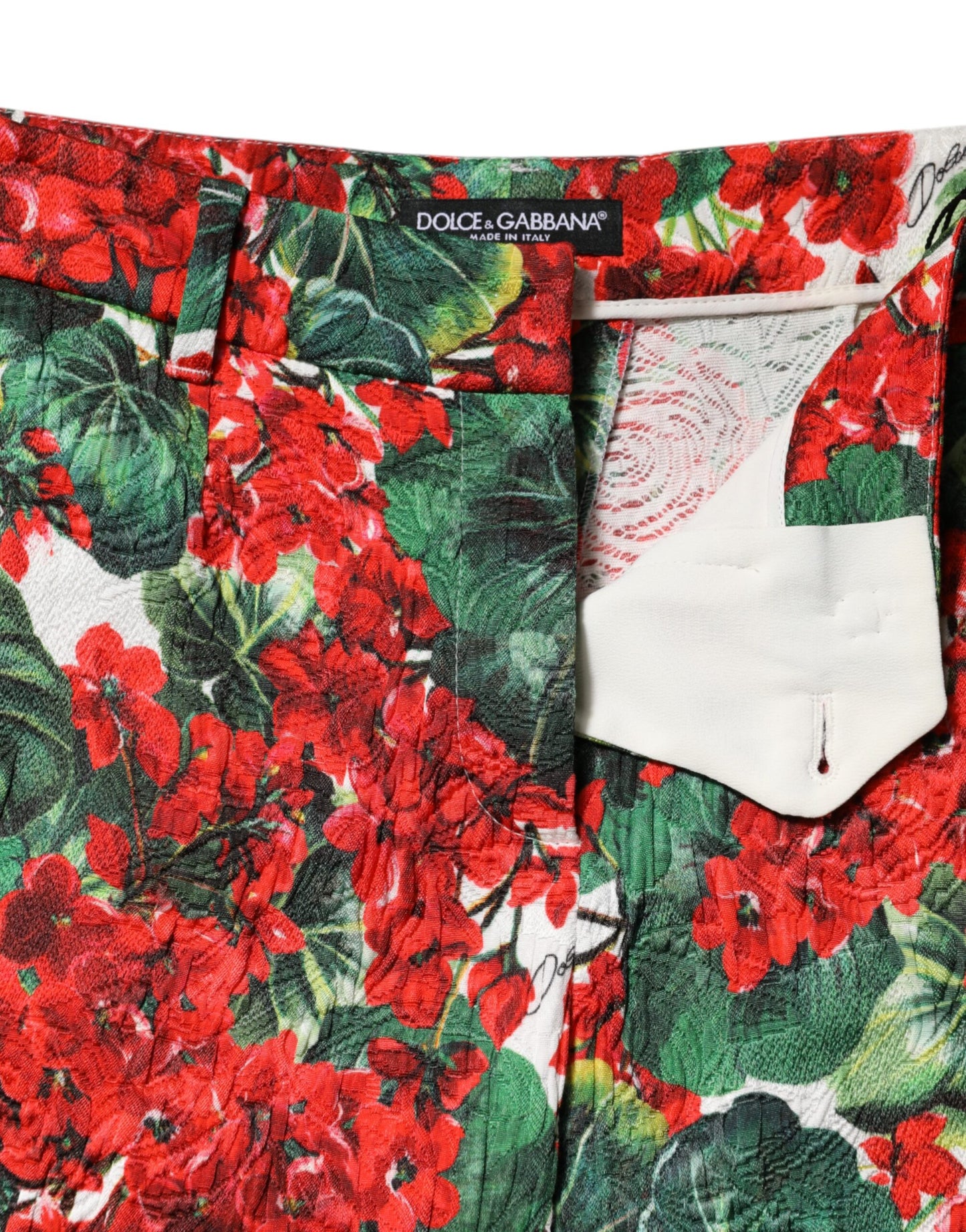 Dolce &amp; Gabbana – Kurze Hose mit mehrfarbigem Blumendruck