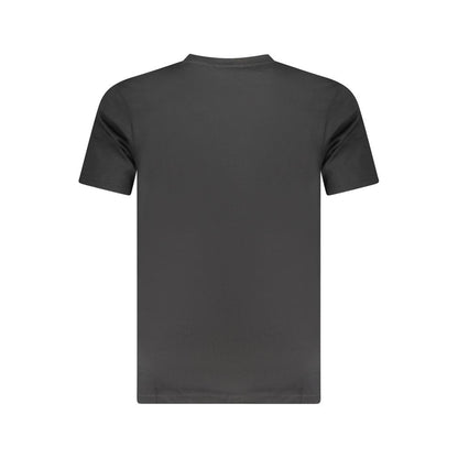 Cavalli Class Schwarzes Herren-T-Shirt aus Baumwolle