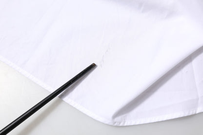 Dolce &amp; Gabbana – Weißes Baumwollhemd mit Kragen und langen Ärmeln