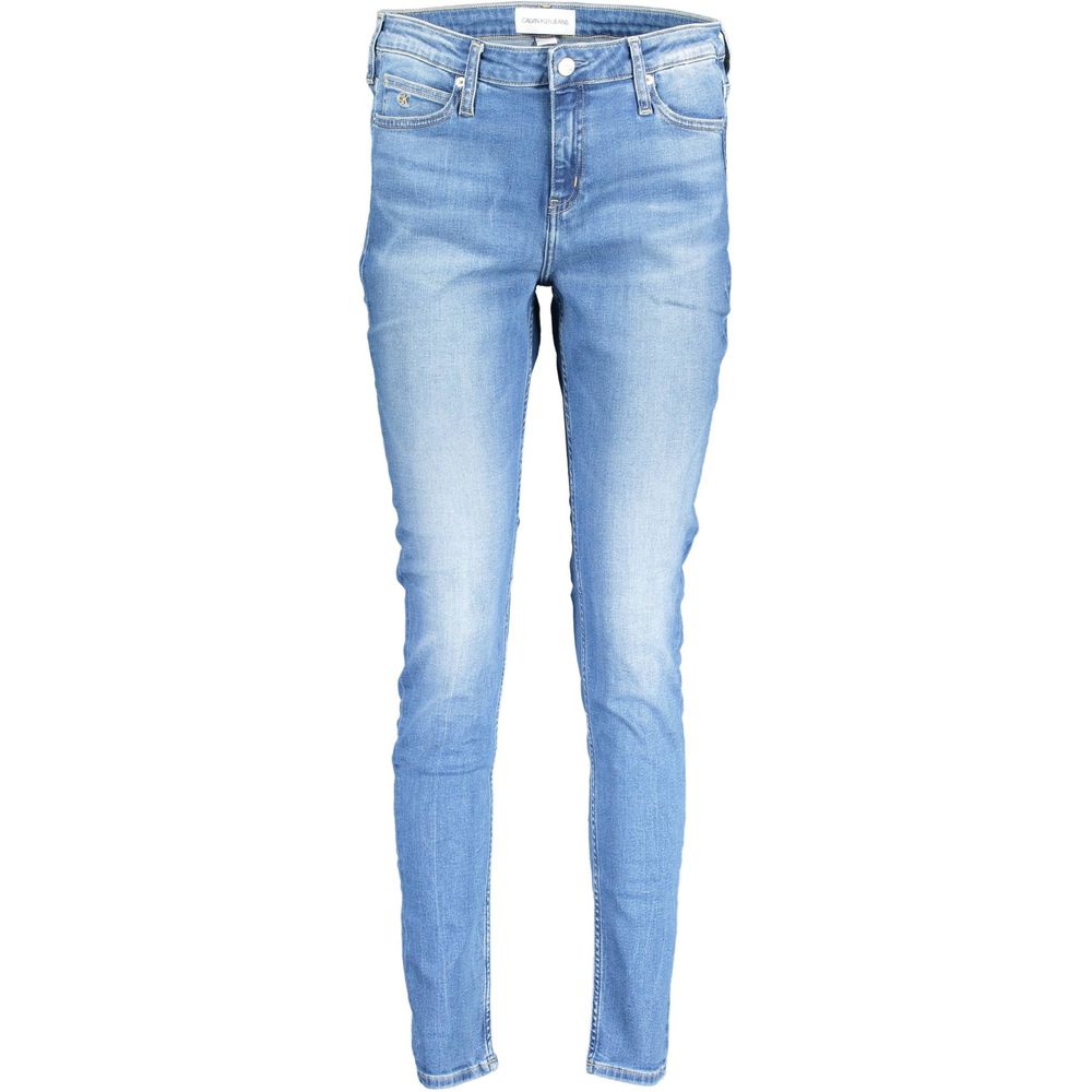 Calvin Klein Damen Jeans aus Baumwolle in Blau