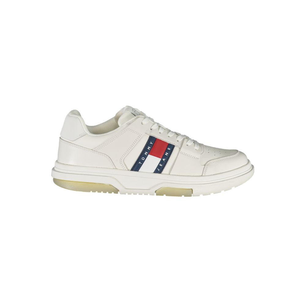 Tommy Hilfiger – Weiße Polyethylen-Sneaker für Herren