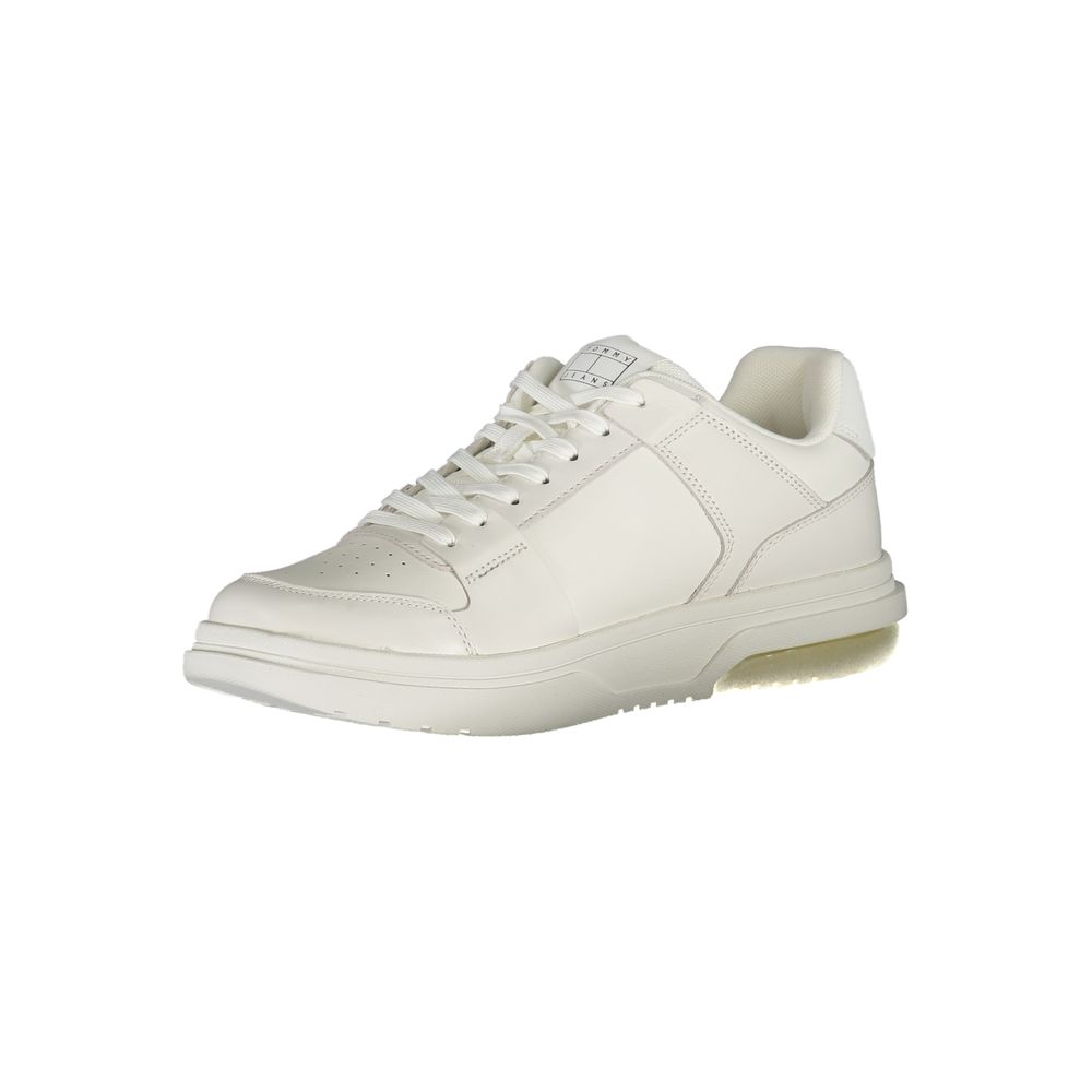 Tommy Hilfiger – Weiße Polyethylen-Sneaker für Herren