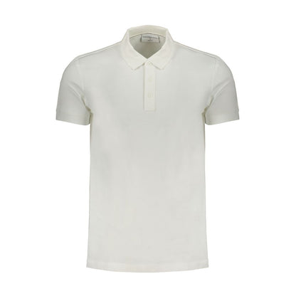 Calvin Klein Poloshirt aus weißer Baumwolle