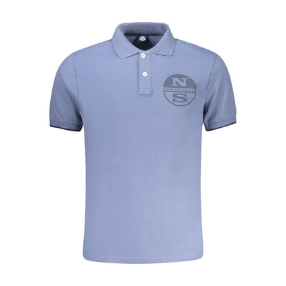 North Sails Herren-Poloshirt aus blauer Baumwolle