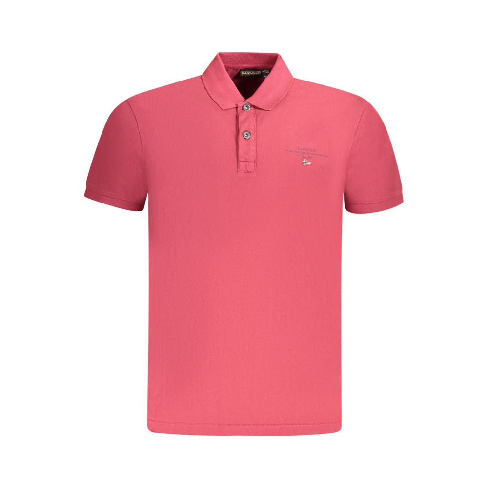 Napapijri Herren-Poloshirt aus roter Baumwolle