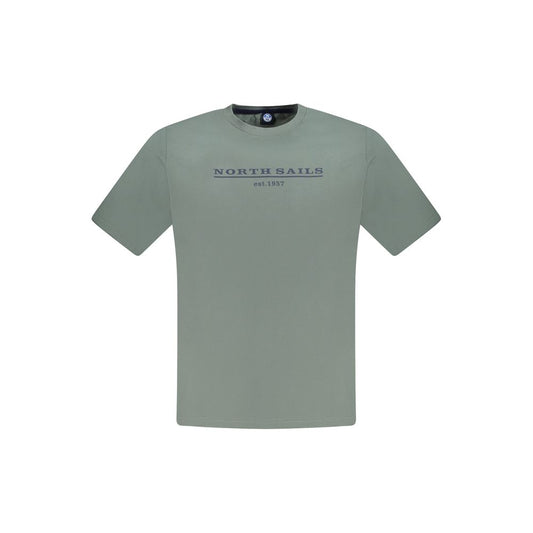 North Sails Herren-T-Shirt aus grüner Baumwolle