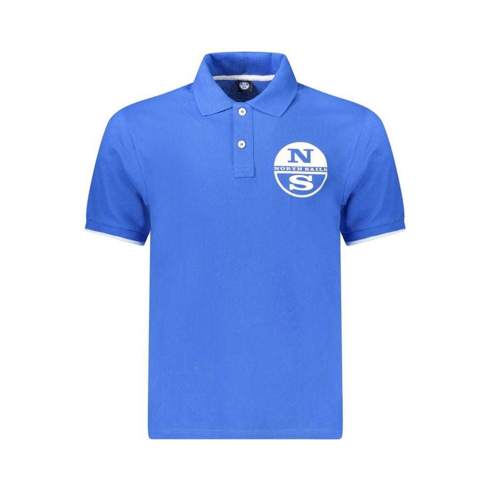 North Sails Herren-Poloshirt aus blauer Baumwolle