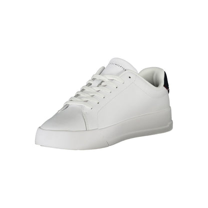 Tommy Hilfiger – Weiße Polyethylen-Sneaker für Herren