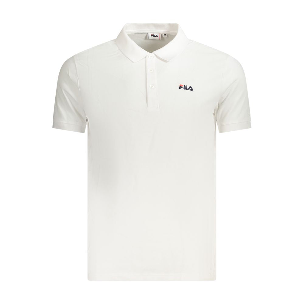 Fila Weißes Poloshirt aus Baumwolle für Herren