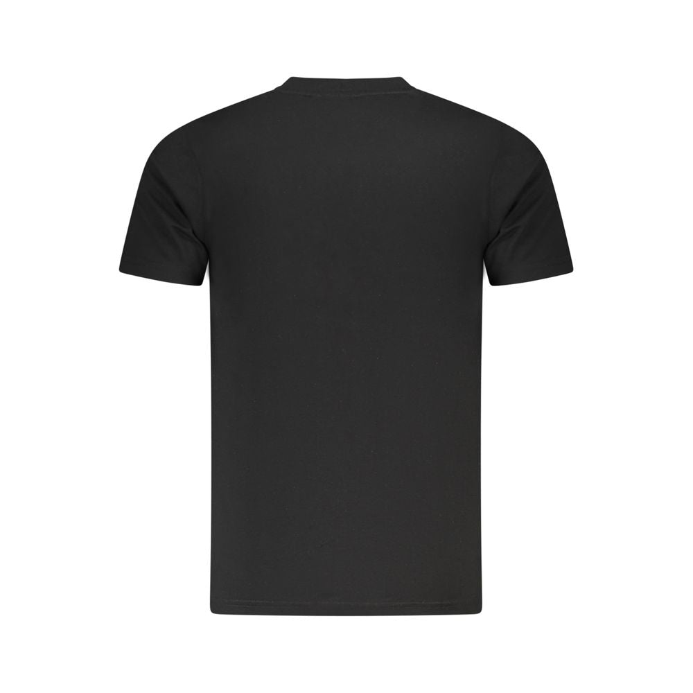 Cavalli Class Schwarzes Herren-T-Shirt aus Baumwolle